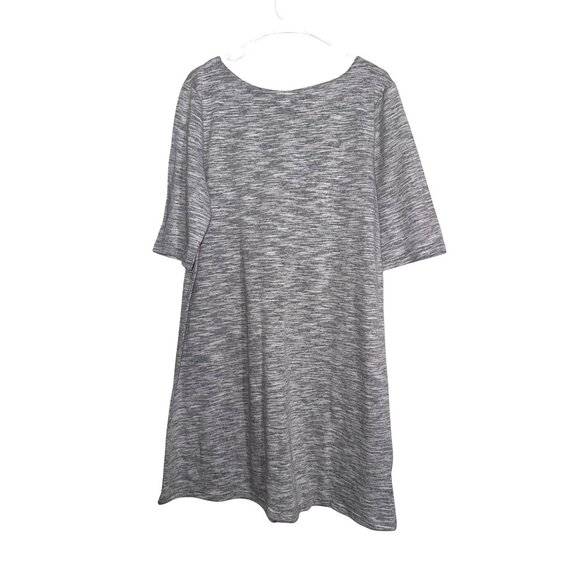 Faded Glory Heather Gray Tunic Style T-Shirt XXL 20 Cotton/Polyester Blend Women - Picture 1 of 4